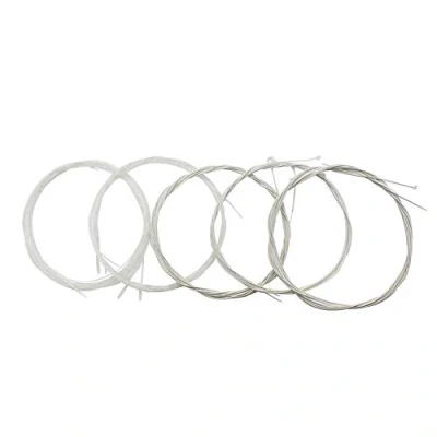 Immagine di Corde Oud Nylon Placcato in Lega di Rame Argentato Trasparente Set Accessorio Ricambio(11strings)