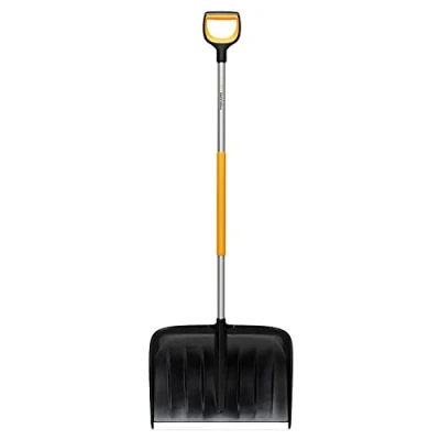 Immagine di Fiskars Spingineve per grandi quantità di neve, X series, Lunghezza: 153,3 cm, Alluminio/Polimero, Nero/Arancione/Grigio, 1057178
