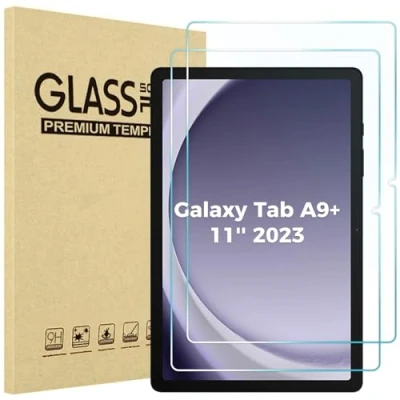 Immagine di ProCase Pellicola per Samsung Galaxy Tab A9 Plus 11 Pollici 2 Pezzi, Vetro Temperato A9+ 11&quot; 2023 [SM X210/X215/X216/X218] 9H Durezza