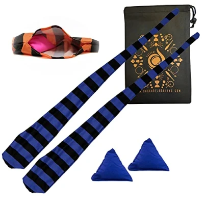 Immagine di Cascade Poi Set di calzini e pesi per allenamento elastico, ideale tutti i livelli (blu nero)