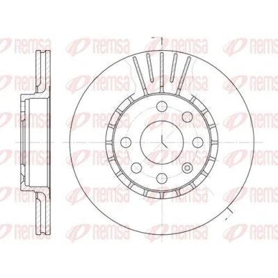 Immagine di REMSA 6174.10 Disco freno Assale anteriore 256, 256 20 6 ventilato OPEL: Corsa B Hatchback, Tigra Coupe, Astra F CC