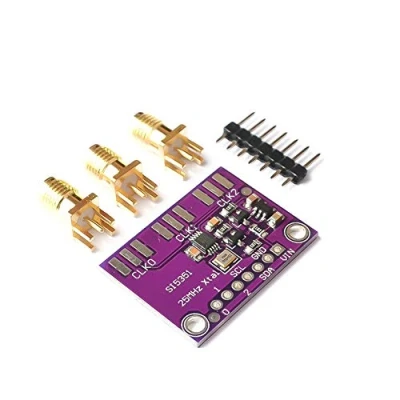 Immagine di iHaospace Si5351A I2C 25MHZ High Frequency Signal Clock Generator Breakout Board Square Wave 8KHz to 160MHz 3 5VDC for Arduino