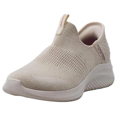Immagine di Skechers Ultra Flex 3.0 Smooth Step, Sneaker Donna, Naturale, 37.5 EU