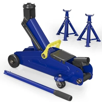 Immagine di XPOtool set cric sollevatore + 2 cavalletti max 2t altezza regolabile