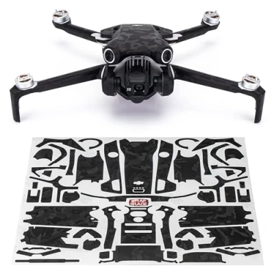 Immagine di WRAPGRADE Skin Compatibile con DJI Mini 4 Pro (Black Bumpy Camo)