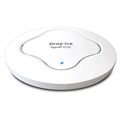 Immagine di DrayTek VigorAP 912C Wireless Access Point 802.11ac, Range Extender, Mesh con fino a 8 x AP912C, montaggio soffitto o parete, ideale per le aziende