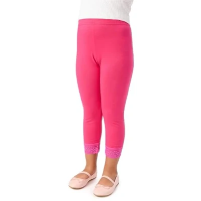 Immagine di Merry Style Leggings 3/4 con Pizzo Bambina e Ragazza MS10 228(Amaranto, 152 cm)