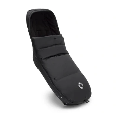 Immagine di Bugaboo Sacco a Pelo Performance Invernale, Accessorio Essenziale per il Passeggino con Cappuccio, Poggiapiedi e Cerniera Bi direzionale, Caldo Confortevole, in Midnight Black