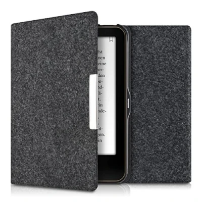Immagine di kwmobile Custodia compatibile con Tolino Vision 1/2 / 3/4 HD Cover a libro per eReader Protezione Flip Case in feltro