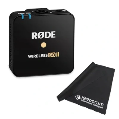 Immagine di Rode wireless GO II TX modulo microfono singolo + panno in microfibra keepdrum
