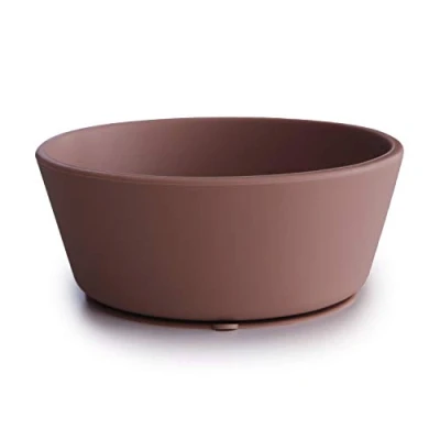Immagine di Mushie Ciotola Per bambini con ventosa antiscivolo svezzamento Senza BPA Lavabile in lavastoviglie Sicuri e di Alta Qualità bambini, Ragazzi Ragazze Cloudy Mauve