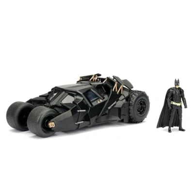 Immagine di Jada Batman The Dark Knight Batmobile, 253215005, + 8 Anni, in Scala 1:24 con Personaggio di Die Cast