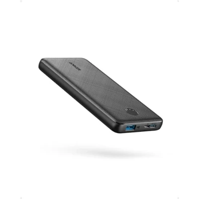 Immagine di Anker Power Bank (PowerCore 10K), batteria compatta da 10.000mAh con tecnologia di ricarica PowerIQ e USB C per iPhone 16, iPad, Samsung Galaxy, Pixel altri dispositivi.