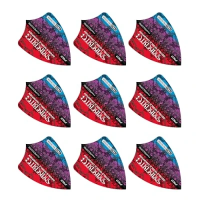 Immagine di RED DRAGON Hardcore Peter Wright Snakebite Multi Freestyle Dart Flights 3 set per confezione (9 freccette in totale)