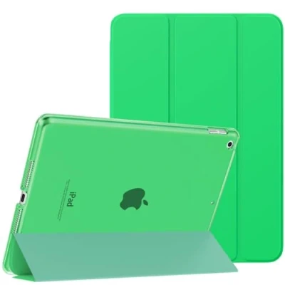 Immagine di MoKo Cover per Nuovo iPad 9 2021 / 8 2020 7 2019, 10.2 Case Ultra Sottile Leggero Custodia in Tri fold Auto Sveglia/Sonno con Retro Semi trasparente Rigido, Verde Petrolio