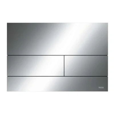 Immagine di TECE Placca di Comando per WC, Cromatura Lucida, Colore: Grigio, Square 9240831, Standard