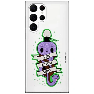 Immagine di Ert Group custodia per cellulare Samsung S22 ULTRA originale e con licenza ufficiale Harry Potter, modello 243 adattato in modo ottimale alla forma dello smartphone, parzialmente trasparente