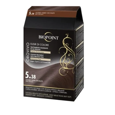 Immagine di Biopoint Orovivo Elisir di Colore, Set Tinta Capelli in Olio Senza Ammoniaca, Azione Nutriente e Illuminante, Dona un Colore Intenso Brillante, 142 ml