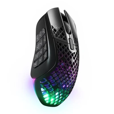 Immagine di Steelseries Aerox 9 Wireless Mouse da gioco Senza fili, Bluetooth® Ottico Nero 18 Tasti 18000 dpi Illuminato, Ricaricabile