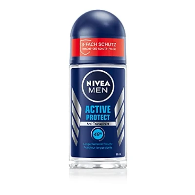 Immagine di NIVEA MEN Active Protect roll on deodorante (50 ml), antitraspirante per 48 ore di protezione contro il sudore, con preziosi estratti mare