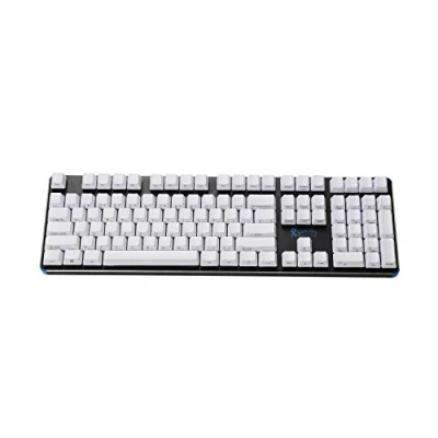 Immagine di YMDK Copritasti in PBT spesso stampato lateralmente con profilo OEM 108 ANSI per interruttori MX tastiera meccanica (solo keycap) (bianco)