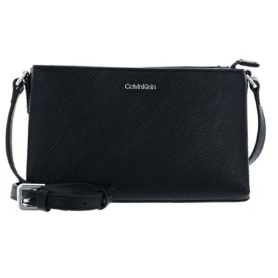 Immagine di Calvin Klein Elevated Crossbody Saffiano Borsa a tracolla, Donna, Taglia: One Size, Black