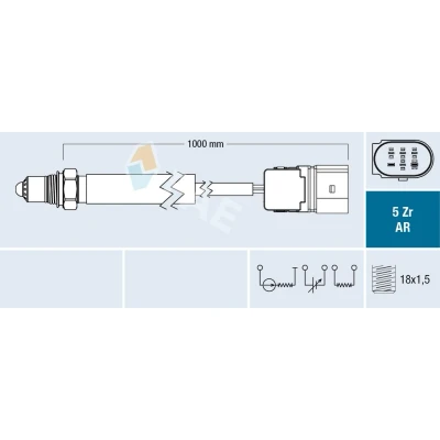 Immagine di FAE 75162 Sonda lambda AUDI: A3 Hatchback