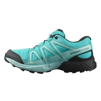 Immagine di Salomon Speedcross Waterproof J Unisex Scarpa da hiking per bambini, Taglia: 38, Blue curacao/black/iced aqua Sintetico / tessuto