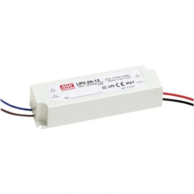 Immagine di MeanWell, Accessori per illuminazione, ALIMENTATORE SWITCHING 1 USCITA 20 W 24 V