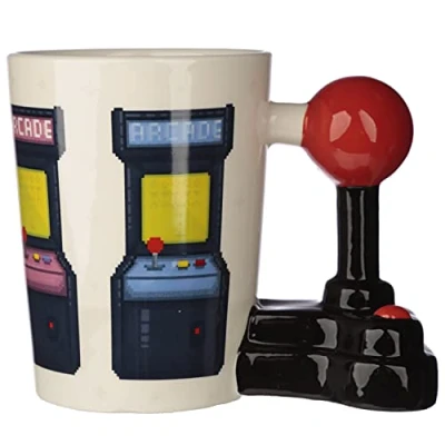 Immagine di Puckator SMUG189, Tazza con Manico a Forma di Joystick Arcade Game Over