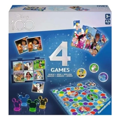 Immagine di Ravensburger Disney 100th Anniversary Gioco di compendio Giochi 4 in 1 per bambini a partire da 3 anni