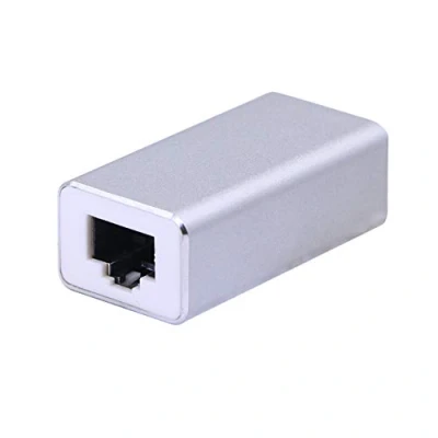 Immagine di SinLoon Accoppiatore LAN RJ45, protezione da sovratensioni, connettore Ethernet Gigabit 1000 Mbs per Cat7 Cat6 Cat5e femmina a (argento)