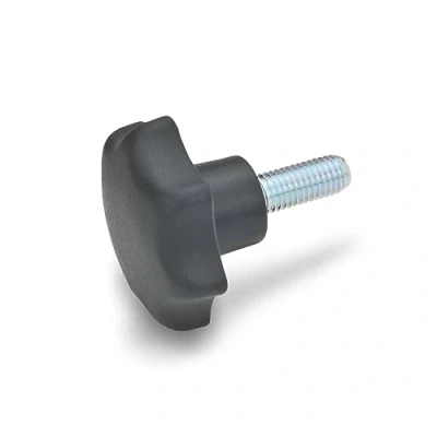 Immagine di Ganter Norm elementi Stella manico viti, 20 pezzi, nero, opaco, 32 GN 6336.4 ST M6 60