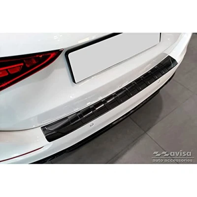 Immagine di Avisa Protezione paraurti Posteriore in Acciaio Inox Nero Compatibile con Mercedes Classe C W206 Kombi 2021 &#039;Ribs&#039;