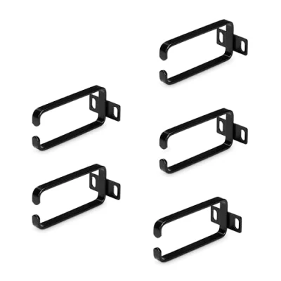 Immagine di StarTech.com Ganci a D 1U per la gestione verticale dei cavi, Cable Manager server/armadi rack 19&quot;, anello passacavo 5 Pz