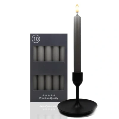Immagine di Candelo Set di 10 candele da tavola, 18,5 cm, durata 7,5 ore, a punta per candelabri e lampadari