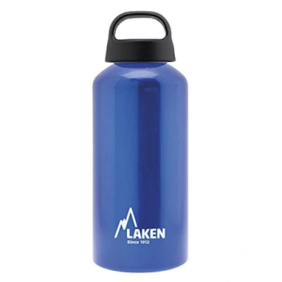 Immagine di Laken Classic Borraccia in alluminio, con tappo a vite passante, senza BPA, 600 ml, colore: Blu