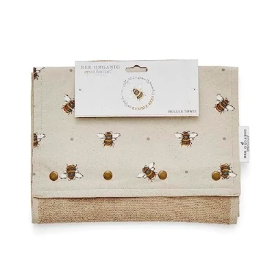 Immagine di Cooksmart asciugamano a rullo dal design britannico, per bagno o cucina Asciugamani Bumble Bees