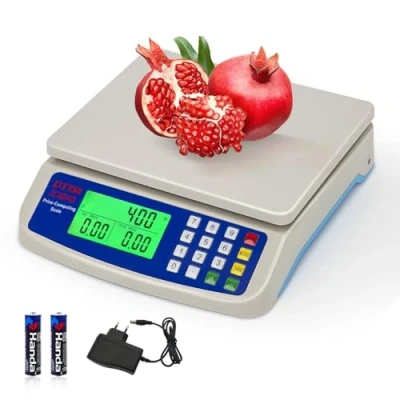 Immagine di bilancia da cucina digitale, 66LB / 30kg /1g Precisione alimenti, 3 tipi di unità kg, oz, lb professionale, Display LCD, Con Tara PCS conteggio Funzione