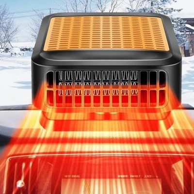 Immagine di riscaldatore per auto, 12 V 200 W, 2 in 1, riscaldamento e raffreddamento rapido veicoli, auto con presa accendisigari sbrinatore sbrinatore, di ricambio