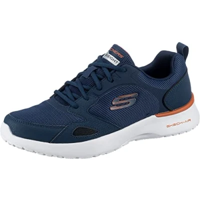 Immagine di Skechers Skech air Dynamight Venturik, Scarpe da ginnastica Uomo, Nvy Synthetc Tessuto Arancione Trim, 45 EU