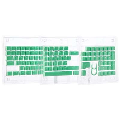 Immagine di Corsair PBT DOUBLE SHOT PRO Keycap Mod Kit (tasti in PBT, compatibilità standard della fila inferiore, superficie ruvida, pareti spesse 1,5 mm con carattere retroilluminato, ammortizzatori O Ring