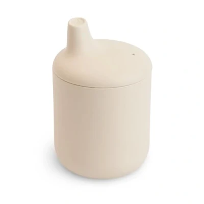 Immagine di mushie Tazza con Becco Sippy Cup Silicone Senza BPA, per Bambini &amp; neonata a Partire Dai 6 Mesi Attrezzatura Originale Sicura, di Alta Qualità e Durevole Ragazze Shifting Sand