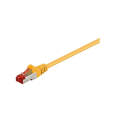 Immagine di Goobay 92453 CAT 6 Cavo Patch di Rete S/FTP (PiMF), Giallo, 0.15m Lunghezza