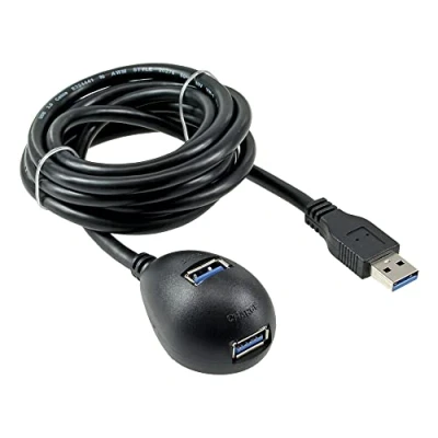 Immagine di InLine 35651 cavo USB 1 m A 2 x Nero