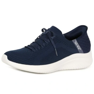 Immagine di Skechers Ultra Flex 3.0 Brilliant Path, Scarpe da Ginnastica Donna, Navy Knit Mint Trim, 38.5 EU
