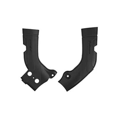 Immagine di POLISPORT 8472600001 Set di piastre paramotore in plastica durevole e resistente agli urti compatibile con le moto Honda colore nero