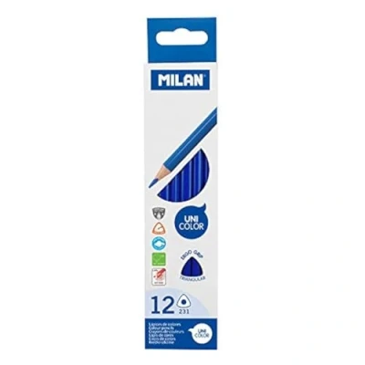 Immagine di Scatola 12 matite triangolari di colore blu