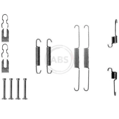 Immagine di A.B.S. 0763Q Kit accessori, Ganasce freno FIAT: Panda I Hatchback, Uno Hatchback