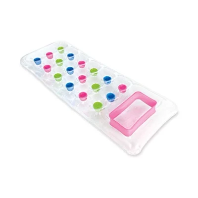 Immagine di Intex 59894 Materassino 18 Buchi Trasparente con Oblò, Multicolore, 188 x 71 cm